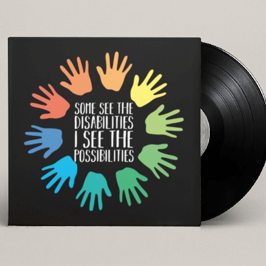 I See Possabilities Special Education Teacher Custom Vinyl Record Sleeves