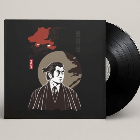 Japan Retro Yakuza Character Custom Vinyl Record Sleeves