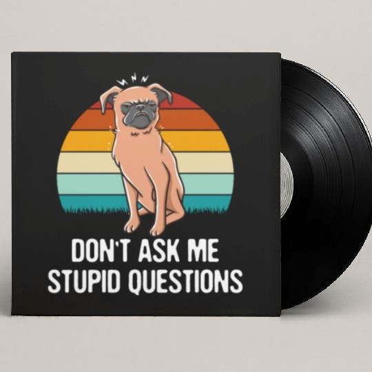 Dont Ask Me Stupid Questions Funny Sarcastic Humor Custom Vinyl Record Sleeves