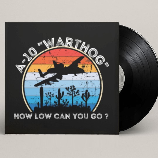 A-10 Warthog How low can you go ? Custom Vinyl Record Sleeves