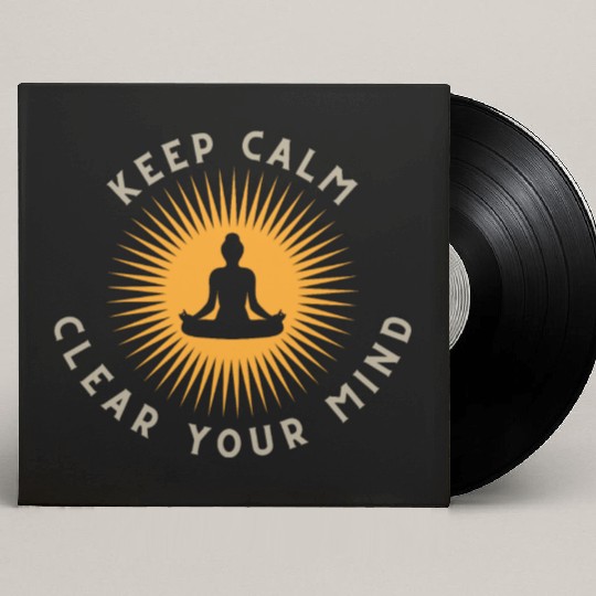Keep Calm, Clear Your Mind Custom Vinyl Record Sleeves