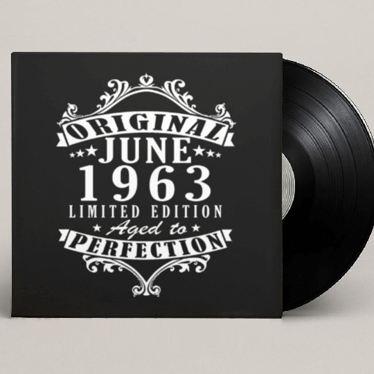 June 1963 Anniversary 1963 Legends June Custom Vinyl Record Sleeves