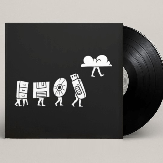Computer Scientist Programmer Cloud Internet Custom Vinyl Record Sleeves