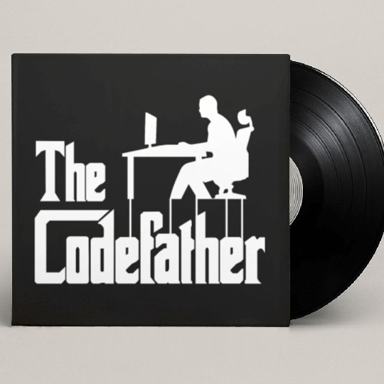 The Codefather Computer Scientist Programmer Cloud Custom Vinyl Record Sleeves