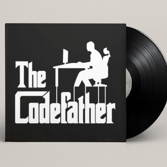 The Codefather Computer Scientist Programmer Cloud Custom Vinyl Record Sleeves