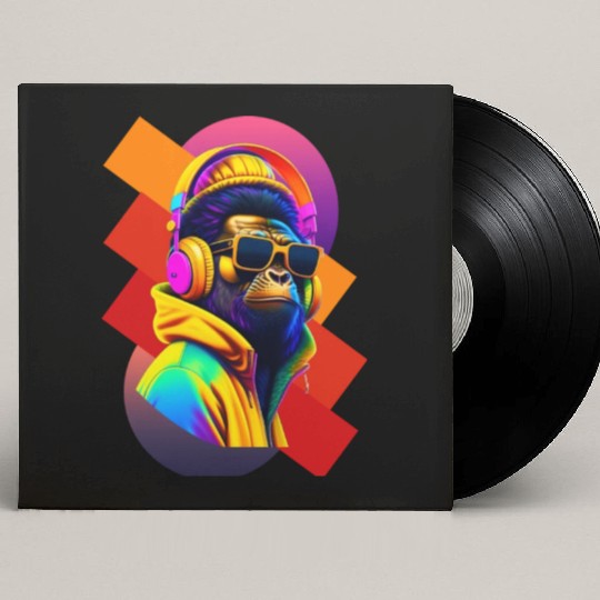 Step into the Future with Ape-Inspired Cool Outfit Custom Vinyl Record Sleeves