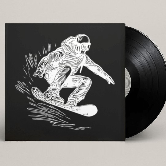 Snowboarding Jump Style Crass Snowboard Move Custom Vinyl Record Sleeves