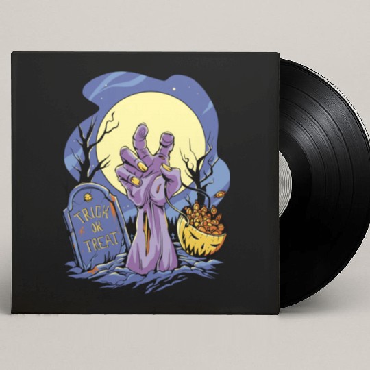 Halloween Zombie Candy Trick Or Treat Custom Vinyl Record Sleeves