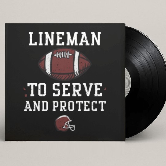 Lineman To Serve And Protect Custom Vinyl Record Sleeves