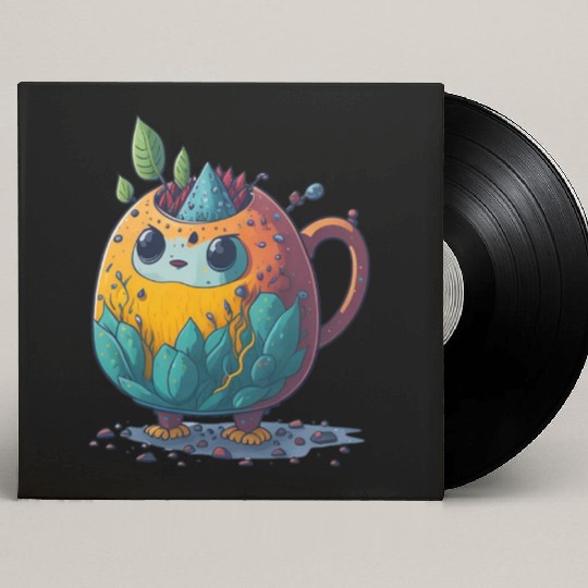 Colorful Tea Bot Custom Vinyl Record Sleeves