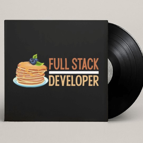 Computer Science Programmer Coder Funny Full Stack Custom Vinyl Record Sleeves