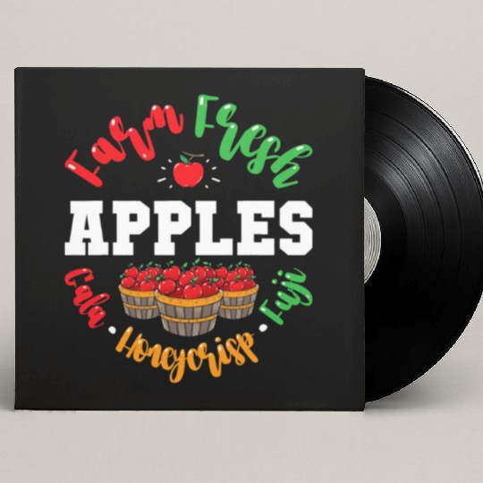 Apple Picking Farmer Fall For Toddlers Kids Women Custom Vinyl Record Sleeves