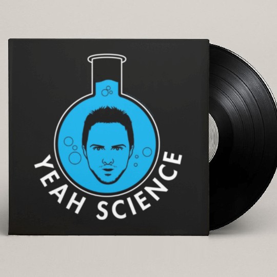 Breaking Bad Jessie Yeah Science Text Portrait Custom Vinyl Record Sleeves