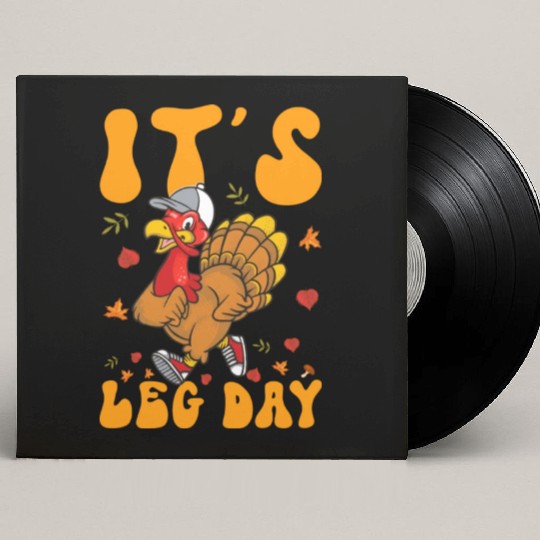 Thanksgiving Turkey Trot Squad Running Custom Vinyl Record Sleeves