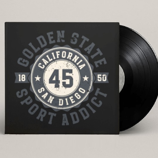 California Golden State San Diego Sport Addict Custom Vinyl Record Sleeves