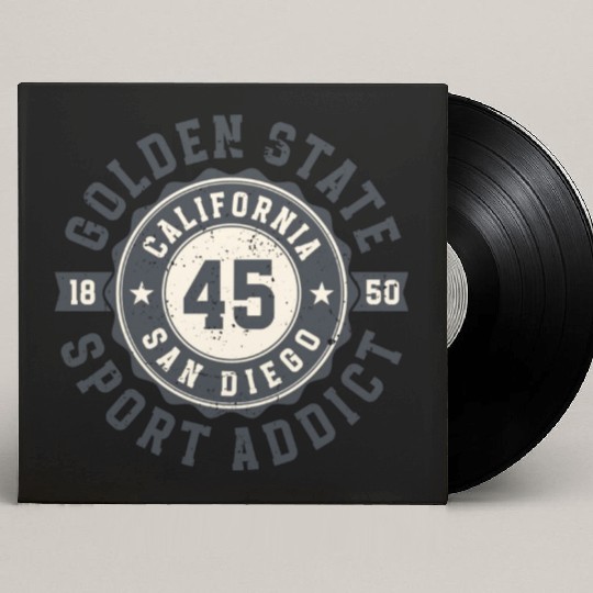 California Golden State San Diego Sport Addict Custom Vinyl Record Sleeves