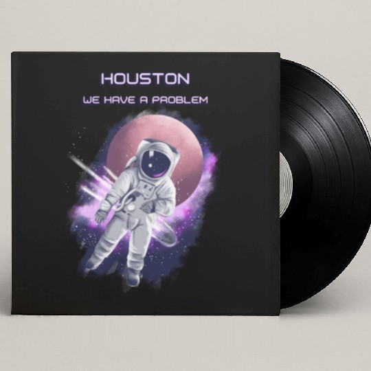 Houston we have a problem Custom Vinyl Record Sleeves