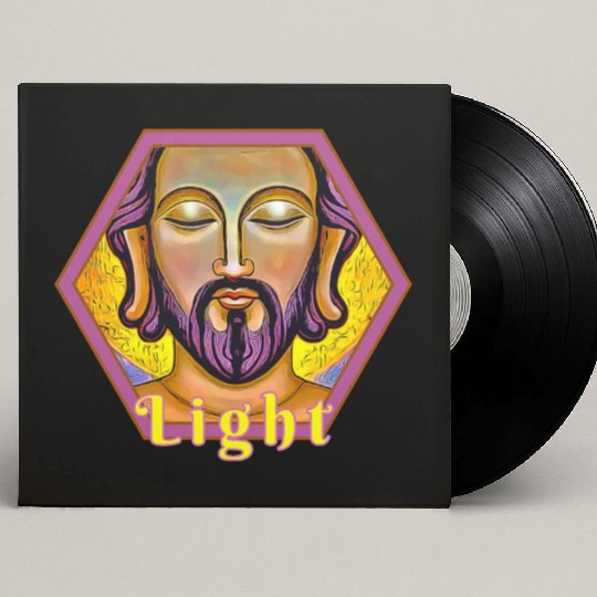 LIGHT Jesus as Buddha Custom Vinyl Record Sleeves