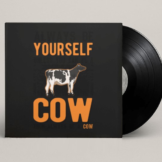 Cow Gift Farmer Cattle Breeder Cows Custom Vinyl Record Sleeves