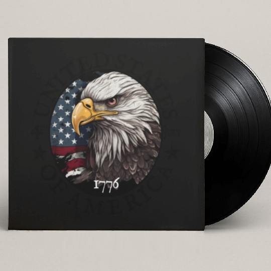 Proud American Independence Day Freedom Custom Vinyl Record Sleeves