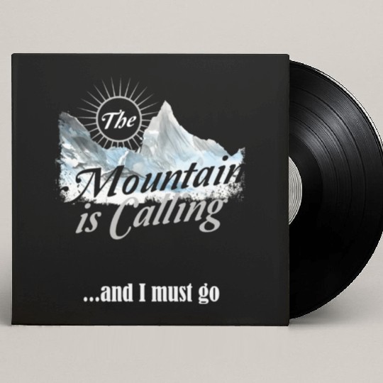 Hiking Mountain is Calling Hike Vintage Custom Vinyl Record Sleeves