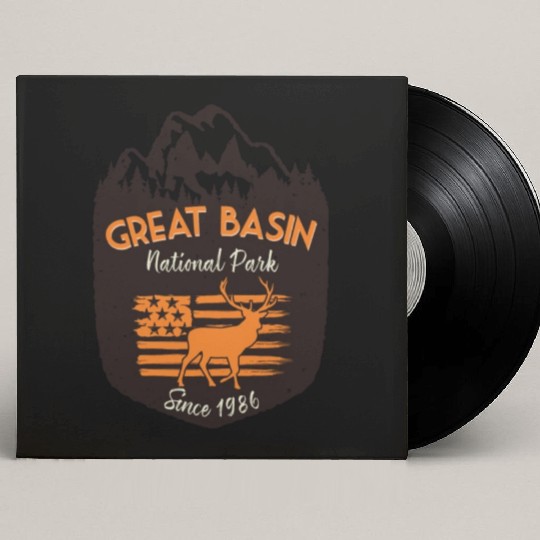 Great Basin National Park Us Flag Elk Mountains Custom Vinyl Record Sleeves