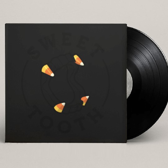 Halloween Candy Corn Fangs Sweet Tooth Custom Vinyl Record Sleeves