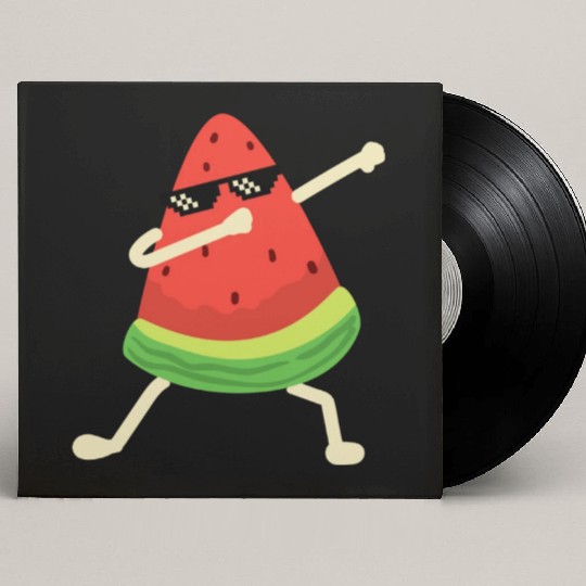 Dabbing Watermelon Melon summer Fruit Lover Custom Vinyl Record Sleeves