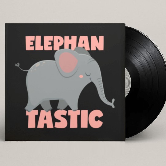 Fantastic Elephant Pun Elephantastic Custom Vinyl Record Sleeves