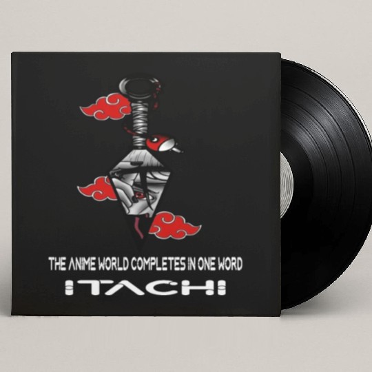 The anime world completes in one word Itachi Custom Vinyl Record Sleeves