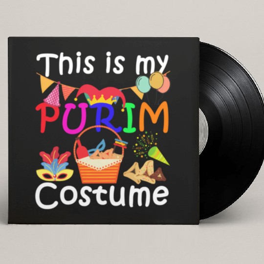 This Is My Purim Jewish Custom Vinyl Record Sleeves