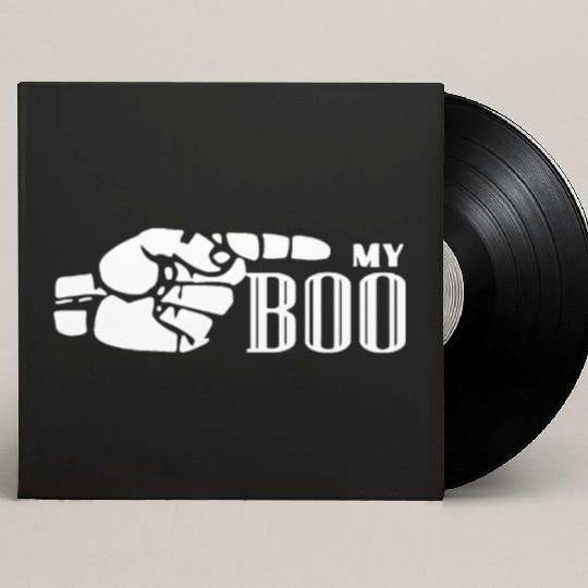 My Boo Gift for Couples His & Hers Valentine's Mat Custom Vinyl Record Sleeves