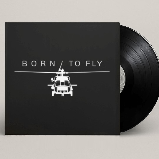 Blackhawk Military Aviation Helicopter Pilot Custom Vinyl Record Sleeves