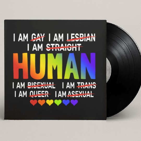 Pride Month Human Lesbian Gay Pride Transgender Custom Vinyl Record Sleeves