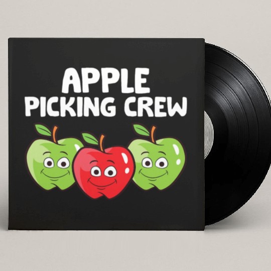 Apple Farmer Apple Lover Fruit Funny Apple Picking Custom Vinyl Record Sleeves