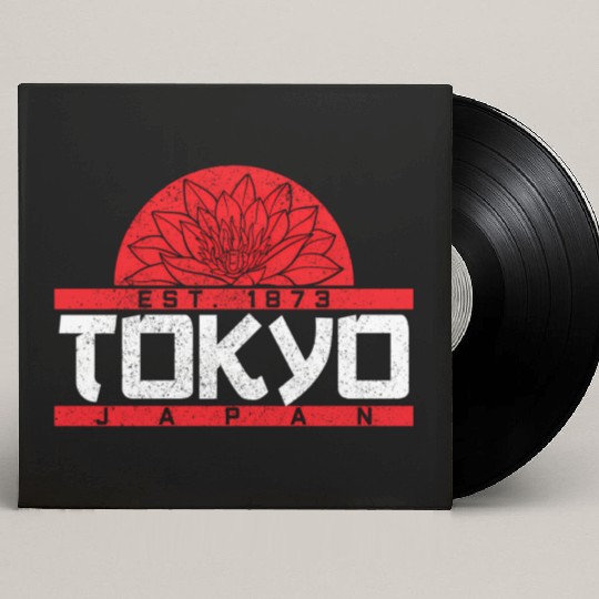 Tokyo Japan Est 1873 Lotus Japanese Custom Vinyl Record Sleeves