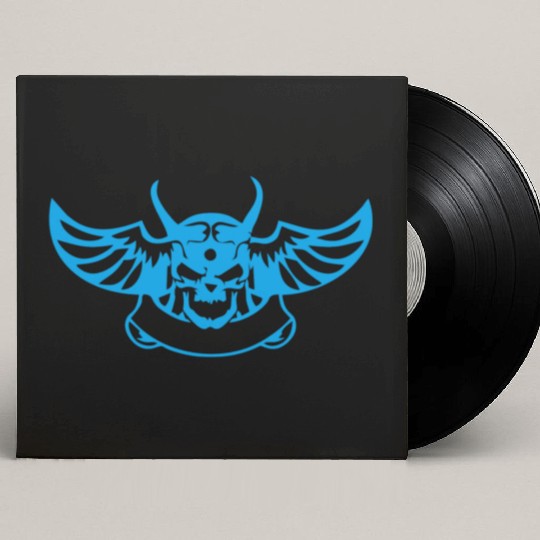 angry bird skull Custom Vinyl Record Sleeves