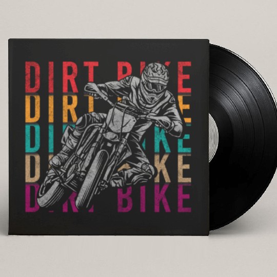 Dirt Bike Cycling Biking Custom Vinyl Record Sleeves