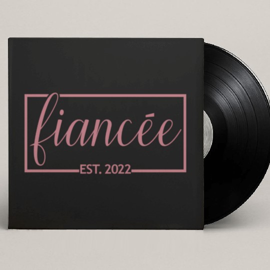 Fiancée Est 2022 Engagement Future Bride Engaged Custom Vinyl Record Sleeves