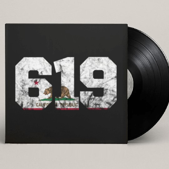 Area Code 619 San Diego California Custom Vinyl Record Sleeves