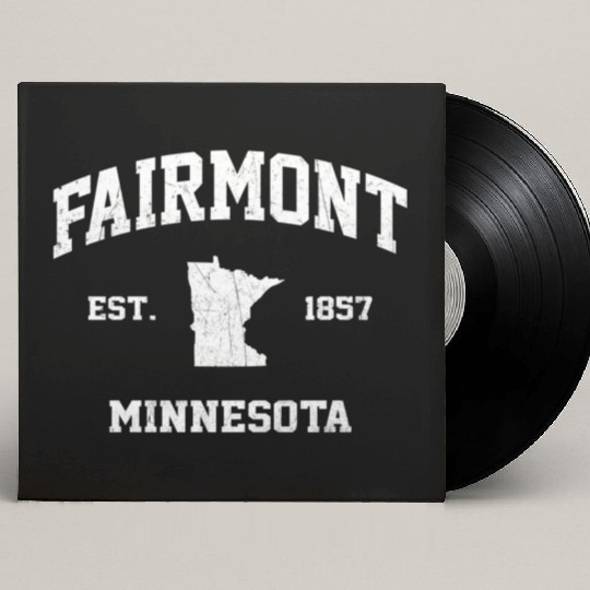 Fairmont Minnesota Mn State Athletic Style Custom Vinyl Record Sleeves