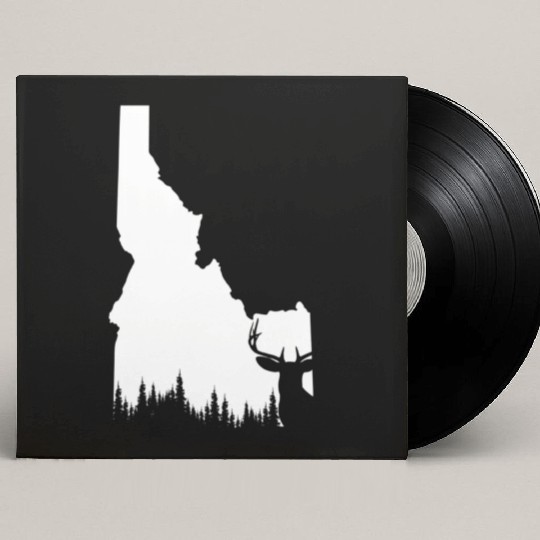Hunter Elk Deer State Idaho Hunting Custom Vinyl Record Sleeves