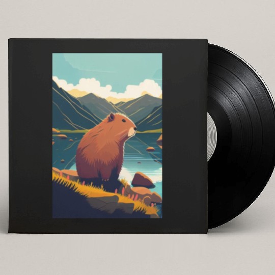 Capybara Nature Capibara Custom Vinyl Record Sleeves
