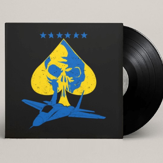 The Ghost Of Kyiv Kiev Ukraine Ace Fighter Pilot Custom Vinyl Record Sleeves