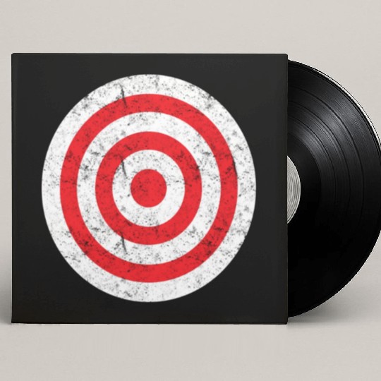 Print On Back Bullseye Target Bulls Eye Fun Custom Vinyl Record Sleeves