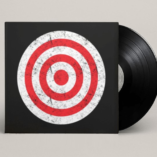 Print On Back Bullseye Target Bulls Eye Fun Custom Vinyl Record Sleeves