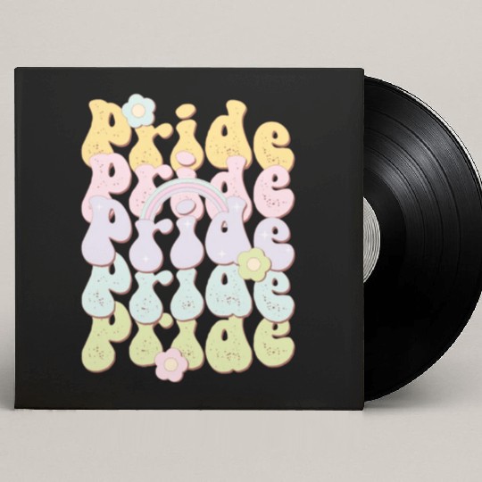 Pride Rainbow, LGBT Pride Month Custom Vinyl Record Sleeves