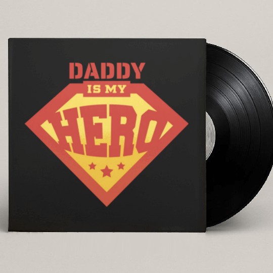 Daddy is my superhero 1 Custom Vinyl Record Sleeves