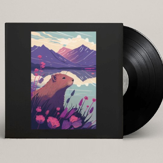 Capybara Nature Capibara Custom Vinyl Record Sleeves