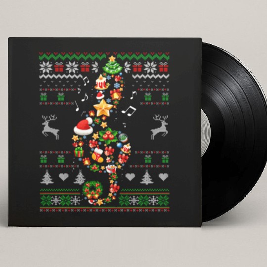 Music Note Ugly Musical Teacher Sing Carol Custom Vinyl Record Sleeves